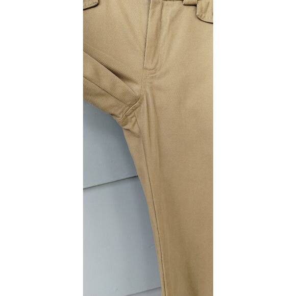 Marc Jacobs Wide Leg Cuffed Corduroy Tan Pants Size 10 - Cotton, flap pockets. - Picture 8 of 9